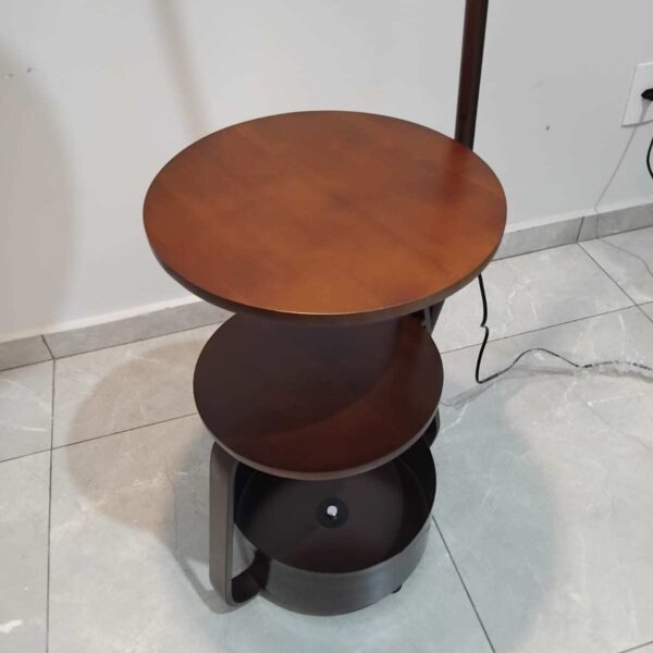 Abajur De Chão Luminária  De Piso Com Mesa Decorativa Tanasis Lautre - Image 4