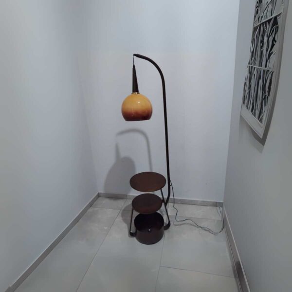 Abajur De Chão Luminária  De Piso Com Mesa Decorativa Tanasis Lautre - Image 3