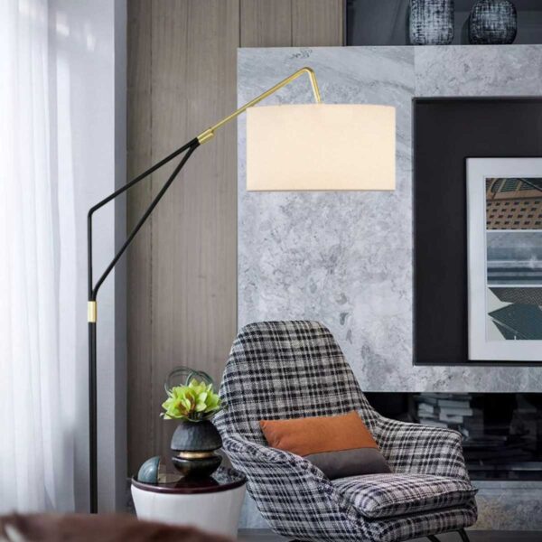 Abajur De Piso Luminária Coluna Mármore Leitura Moderno Airy Lautre - Image 5