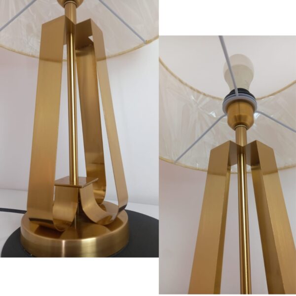 Abajur  De Mesa Escritório C Cúpula Luminária Argo Lautre - Image 4
