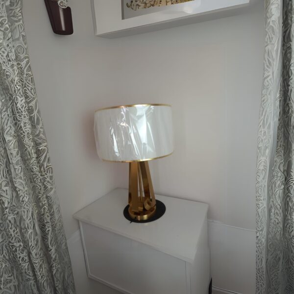 Abajur  De Mesa Escritório C Cúpula Luminária Argo Lautre - Image 3