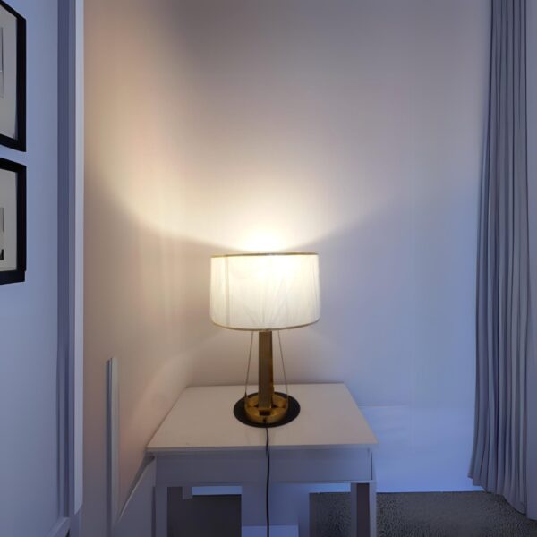 Abajur  De Mesa Escritório C Cúpula Luminária Argo Lautre - Image 5