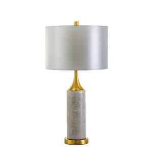 Abajur De Mesa Com Cúpula Luminária De Mármore Dafne Lautre