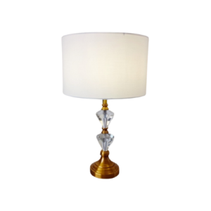 Abajur De Mesa C Cúpula Luminária Dourado E Vidro Casa River Lautre