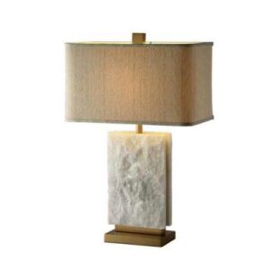 Abajur De Mesa Com Cúpula em Mármore Decoração Fazóre Lautre