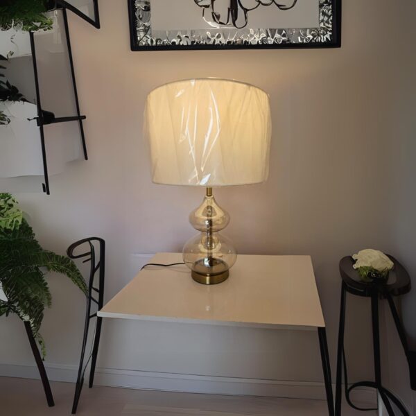 Abajur De Mesa Cúpula Cristal  Luminária Decoração Criado Fênico Lautre - Image 2