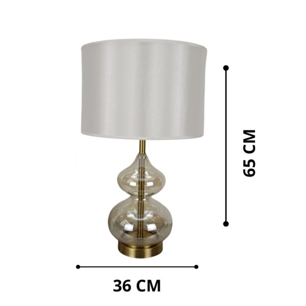 Abajur De Mesa Cúpula Cristal  Luminária Decoração Criado Fênico Lautre - Image 10