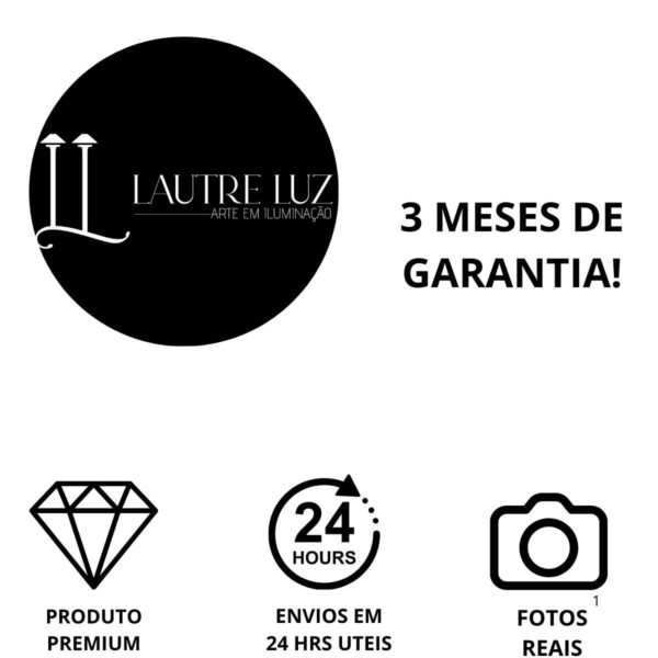 Abajur De Mesa Com Cúpula Luminária De Mármore Dafne Lautre - Image 6