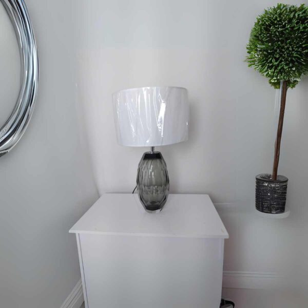 Abajur De Mesa Luminária  Cristal Moderno C Cúpula Galles Lautre - Image 3