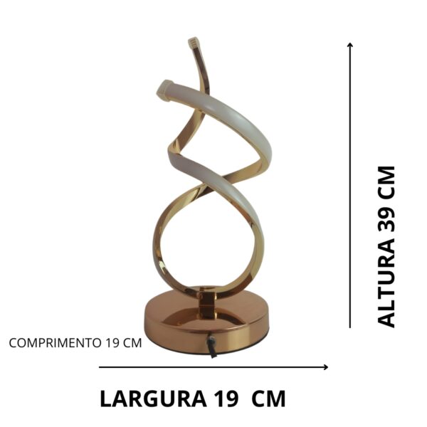 Abajur De Mesa Luminária Led Leitura Escritório 3000k Líbia Lautre - Image 8
