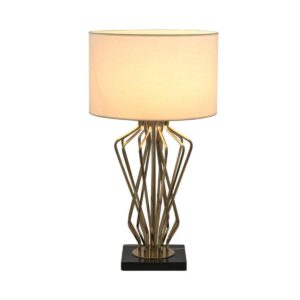 Abajur De Mesa LumináriaCúpula Dourado Decoração Piamonte Lautre