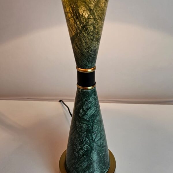 Abajur Cúpula Mármore Verde Decoração Xenon Lautre - Image 6