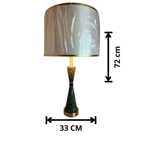 Abajur Cúpula Mármore Verde Decoração Xenon Lautre - Image 4