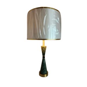 Abajur Cúpula Mármore Verde Decoração Xenon Lautre
