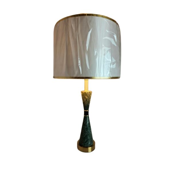 Abajur Cúpula Mármore Verde Decoração Xenon Lautre