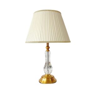 Abajur Mesa Crystal Luminária C Cúpula Moderno Anaia lautre