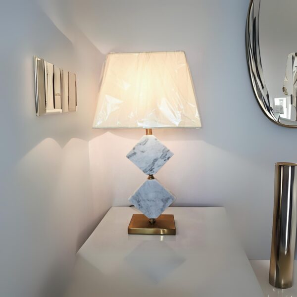 Abajur De Mesa Cúpula Luminária Para  Mármore Derco lautre - Image 5