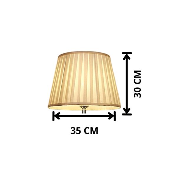 Abajur De Mesa C Cúpula Prata New Luminária Luz Riano Lautre - Image 7