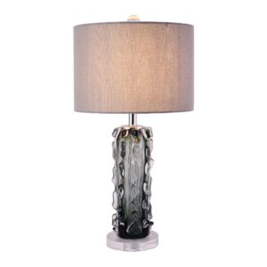 Abajur De Mesa C Cúpula Cristal Verde Quarto Luxo Tacio Lautre