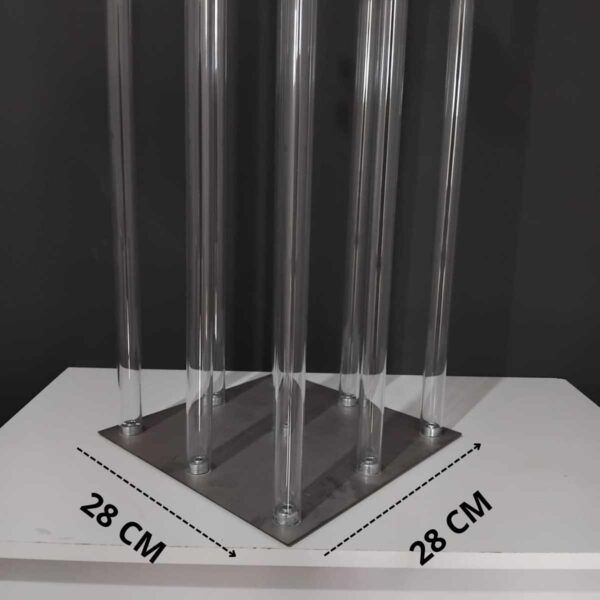 Castiçal Acrílico Transparente Candelabros 9 Velas Aparador - Image 5